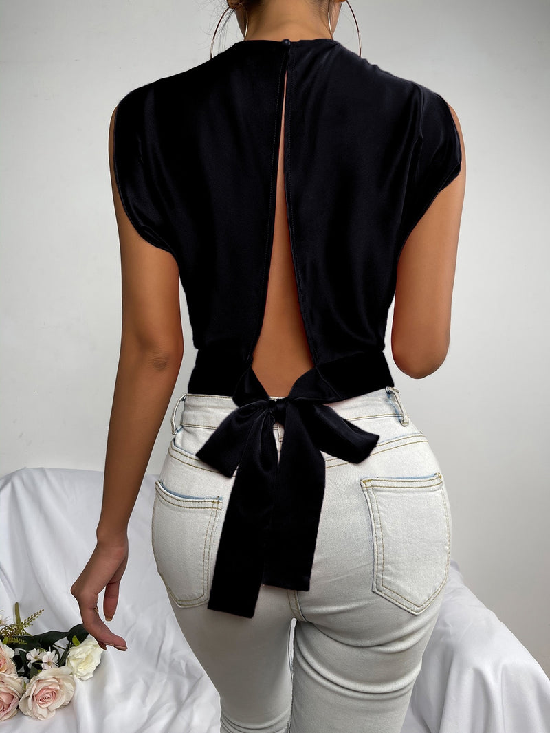 Tie back blouse