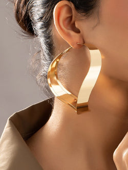 LIGHTWEIGHT Gold Twist Earrings