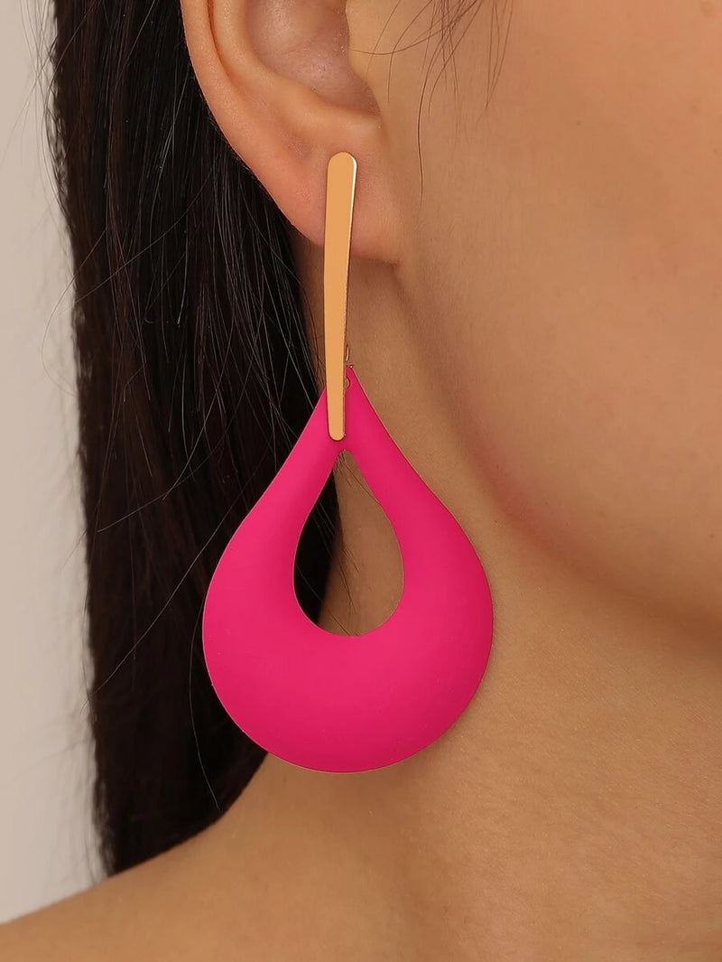 Electric Pink Earrings