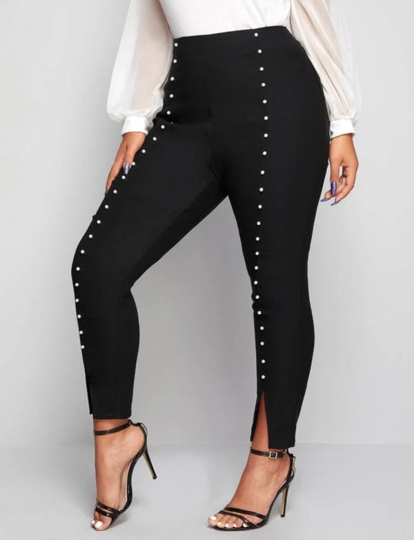 Cropped Pearl Pants (Curvy Lady Collection)