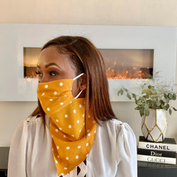 (UNISEX) Spotted Scarf Face Mask