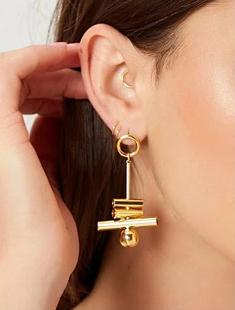 Holly Hollow Earrings (14 kt. Gold-Plated)