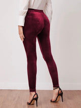 Burgundy Velvet Leggings – Fashion Paint Boutique